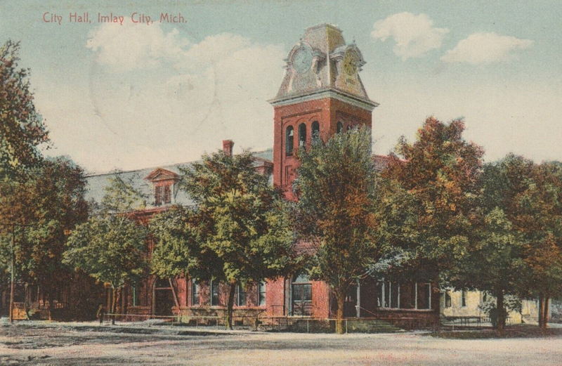 Imlay City Opera House - Vintage Postcard (newer photo)